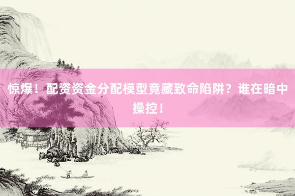 惊爆！配资资金分配模型竟藏致命陷阱？谁在暗中操控！