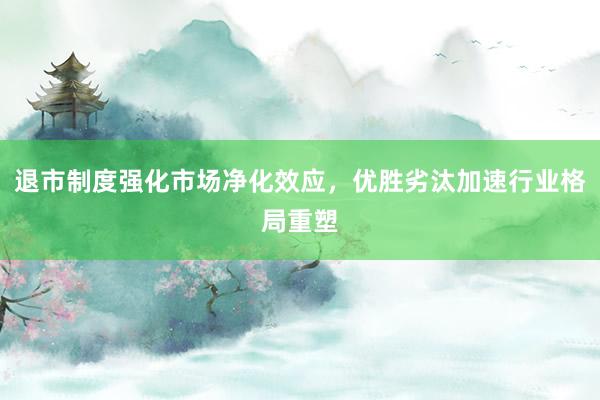 退市制度强化市场净化效应，优胜劣汰加速行业格局重塑