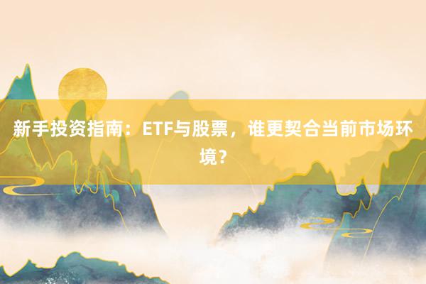 新手投资指南：ETF与股票，谁更契合当前市场环境？