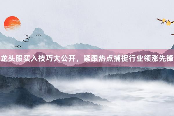 龙头股买入技巧大公开，紧跟热点捕捉行业领涨先锋