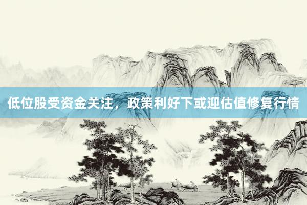 低位股受资金关注，政策利好下或迎估值修复行情
